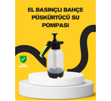 Pompalı Köpük Püskürtücü 2 Litre Dayanıklı Manuel Basınçlı Yıkama Şişesi