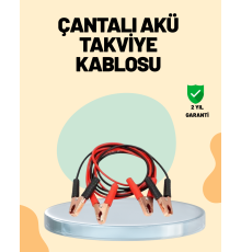 1200 Amper Jumper Kablo 2 Metre Bakır Uçlu Araç Takviye Seti