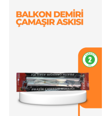 25x60 cm Çamaşır Askılığı Kare Balkon Demiri İçin Dayanıklı Tasarım