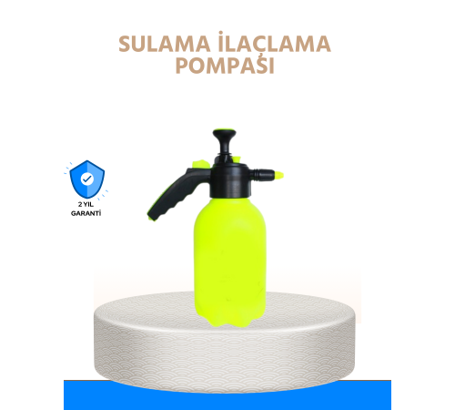 2L Bahçe ve Araç Temizlik Pompası Bakır Uçlu Basınçlı Sprey
