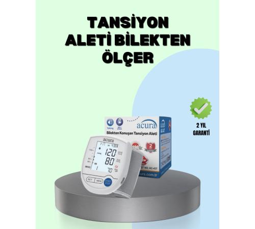Dijital Bilek Tansiyon Aleti Çift Güç Kaynaklı HD Ekranlı