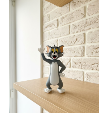 Tom Kedi Biblo 22 cm Hediyelik Dekoratif Ev Ofis Aksesuarı