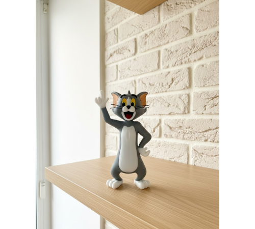 Tom Kedi Biblo 22 cm Hediyelik Dekoratif Ev Ofis Aksesuarı