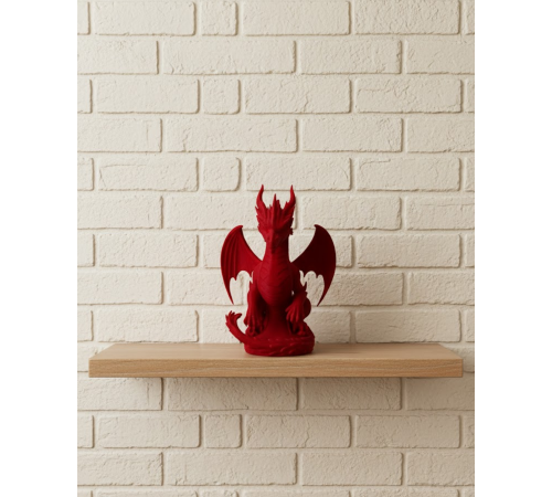Kırmızı Ejderha Biblo 12 cm Dekoratif Fantastik Obje Hediyelik Süs Eşyası