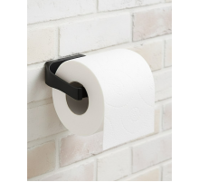 Siyah Metal Tuvalet Kağıdı Tutucu Mat Kaplama Banyo Peçetelik
