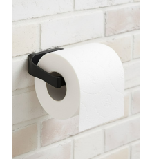 Siyah Metal Tuvalet Kağıdı Tutucu Mat Kaplama Banyo Peçetelik