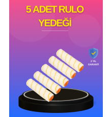 5’li Detay Boya Rulo Takımı Pürüzsüz Yüzey İçin İdeal