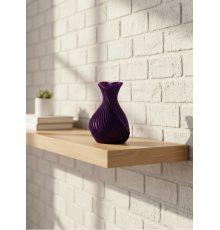 Kalpli Mor Mini Vazo 5 cm Dekoratif Masa Üstü Aksesuar