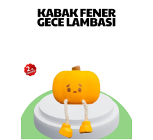 Şarjlı Pumpkin LED Masa Lambası Zamanlayıcılı Dokunmatik