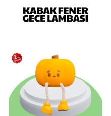 Şarjlı Pumpkin LED Masa Lambası Zamanlayıcılı Dokunmatik