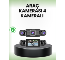 GPS’li 4 Kameralı Araç İç Dış Kayıt Sistemi 1080P WiFi Destekli