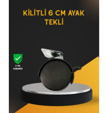 Mobilya İçin Kilitli 6 cm Ayak Tekli Satış