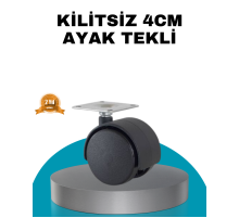 4 cm Kilitsiz Masa Ayağı Tekli Sessiz ve Akıcı Hareket