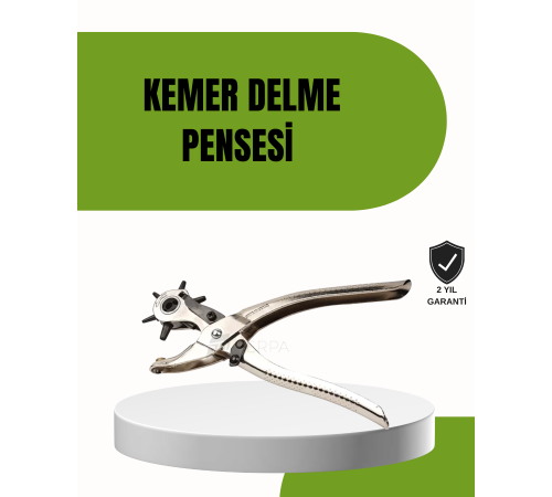 Deride Kemer Çanta Ayakkabı Delme Pensesi 6 Uçlu Döner Başlıklı Tamir Aleti