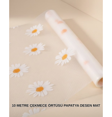 10 Metre Papatya Desenli Kolay Temizlenebilir Çekmece Matı