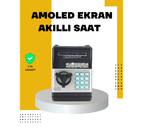 Çocuklar İçin Şifreli ATM Kasa Para Yutan Kumbara