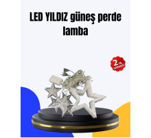 Dekoratif Yıldız Peri Led Perde 3x3 Metre Ortam Işığı