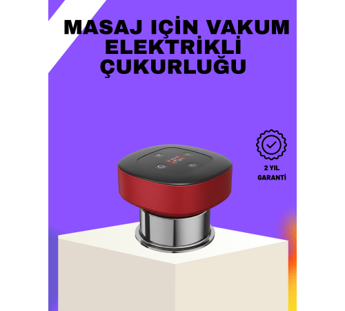 Vakumlu Masaj Aleti Çok Kademeli Emme Isıtmalı Ev Tipi Terapi