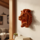 Gold Red Aslan Başı Duvar Aksesuarı