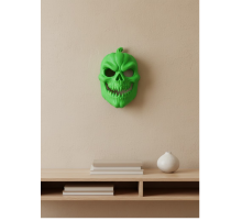 Yeşil Dekoratif Korku Maskesi Duvar Süsü