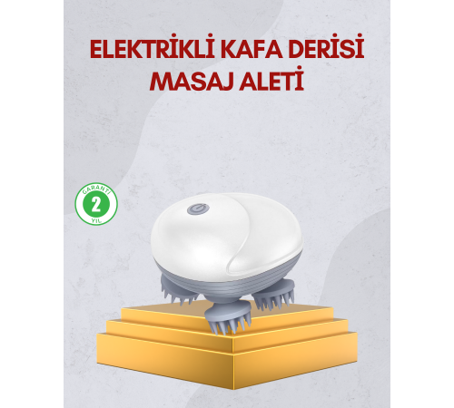 Kablosuz Kafa ve Vücut Masaj Aleti Taşınabilir Tasarım
