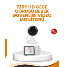 Ebeveyn Kontrollü 2.8 İnç Bebek Monitörü Güvenli İzleme
