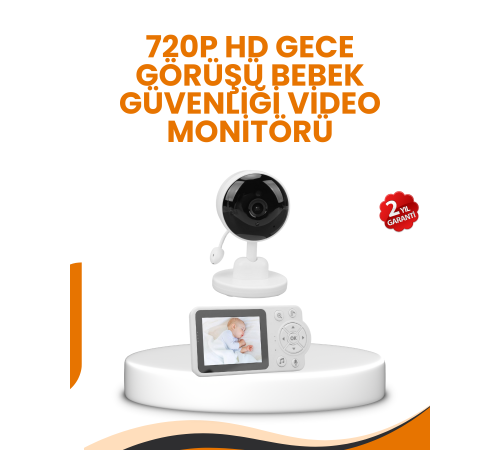Ebeveyn Kontrollü 2.8 İnç Bebek Monitörü Güvenli İzleme