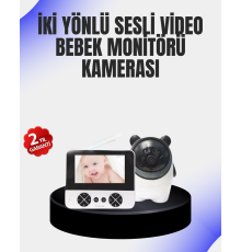 Uzaktan Kontrollü Bebek Kamerası Ninni ve Zoom Özellikli