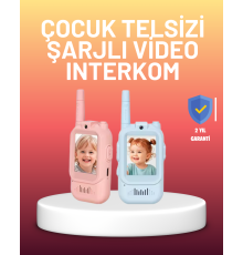 Ekranlı Walkie Talkie Oyuncağı Ses ve Görüntü Destekli