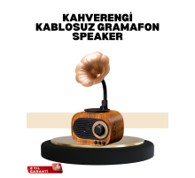 Mini Nostaljik Bluetooth Hoparlör FM Radyo 8 Saat Batarya