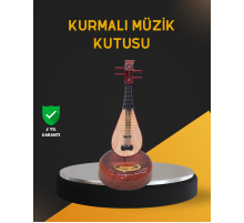 Klasik Ud Figürlü Melodili Müzik Kutusu Şık Hediyelik