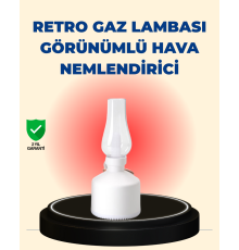 Kablosuz Retro Buhar Makinesi Gaz Lambası Tasarım Ledli Difüzör