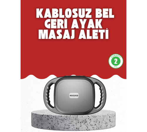 Fonksiyonlu Şarjlı Masaj Aleti 6 Başlık 2000 mAh Ergonomik Gövde