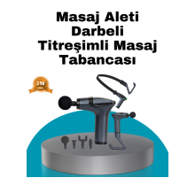 Taşınabilir 3in1 Masaj Aleti Şarjlı Titreşimli Esneme Bantlı