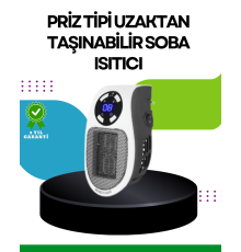 LED Ekranlı Ayarlanabilir Sıcaklık Mini Priz Isıtıcı Sessiz (Kopya)