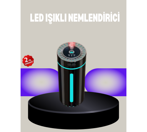 Aromaterapi Özellikli Ultrasonik Hava Nemlendirici LED Atmosfer Işığı