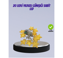 Yıldız Figürlü Led Şerit Işık 5m İç Mekan Dekor Aydınlatma