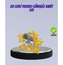 Yıldız Figürlü Led Şerit Işık 5m İç Mekan Dekor Aydınlatma