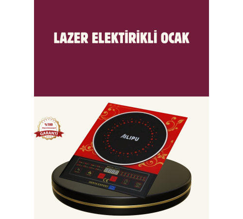 8 Programlı LED Ekranlı İndüksiyon Ocak 80–270°C Sıcaklık Ayarı