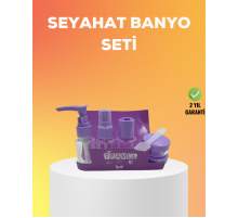 Seyahat Bakım Seti 5 Parça Sızdırmaz Şeffaf Kapaklı 30ml