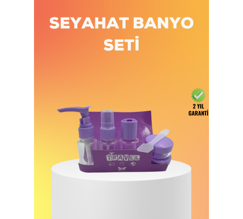 Seyahat Bakım Seti 5 Parça Sızdırmaz Şeffaf Kapaklı 30ml