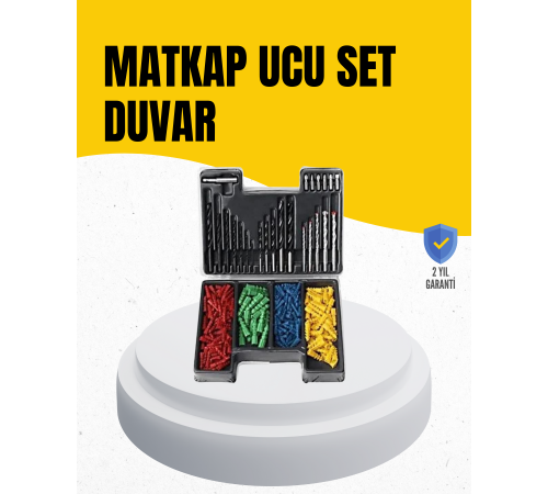 Delme Uç Seti 24 Parça Kutulu Matkap Ucu Ahşap Metal Beton İçin