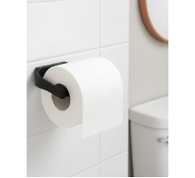 Modern Siyah Tuvalet Kağıtlığı Duvar Tipi Minimal Tasarım Peçetelik