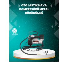 Ağır Hizmet Tipi Oto Kompresör 140 PSI Manometreli