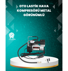 Ağır Hizmet Tipi Oto Kompresör 140 PSI Manometreli