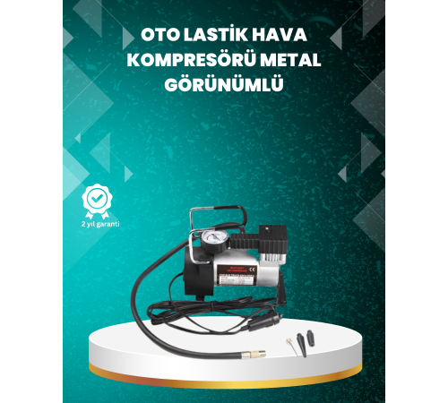 Ağır Hizmet Tipi Oto Kompresör 140 PSI Manometreli