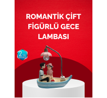 Sevgililer Günü İçin Romantik Çift Figürlü Dekoratif Gece Lambası