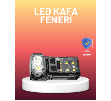 3 Fonksiyonlu LED Far El Feneri Çalışma Lambası Uzun Pil Ömürlü