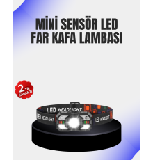 Kamp ve Yürüyüş İçin Sensörlü LED Kafa Feneri Ayarlanabilir