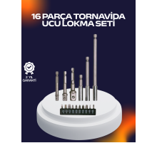 16 Parça Usta İşçilik Bits Takımı Vida Sökme Takma Set